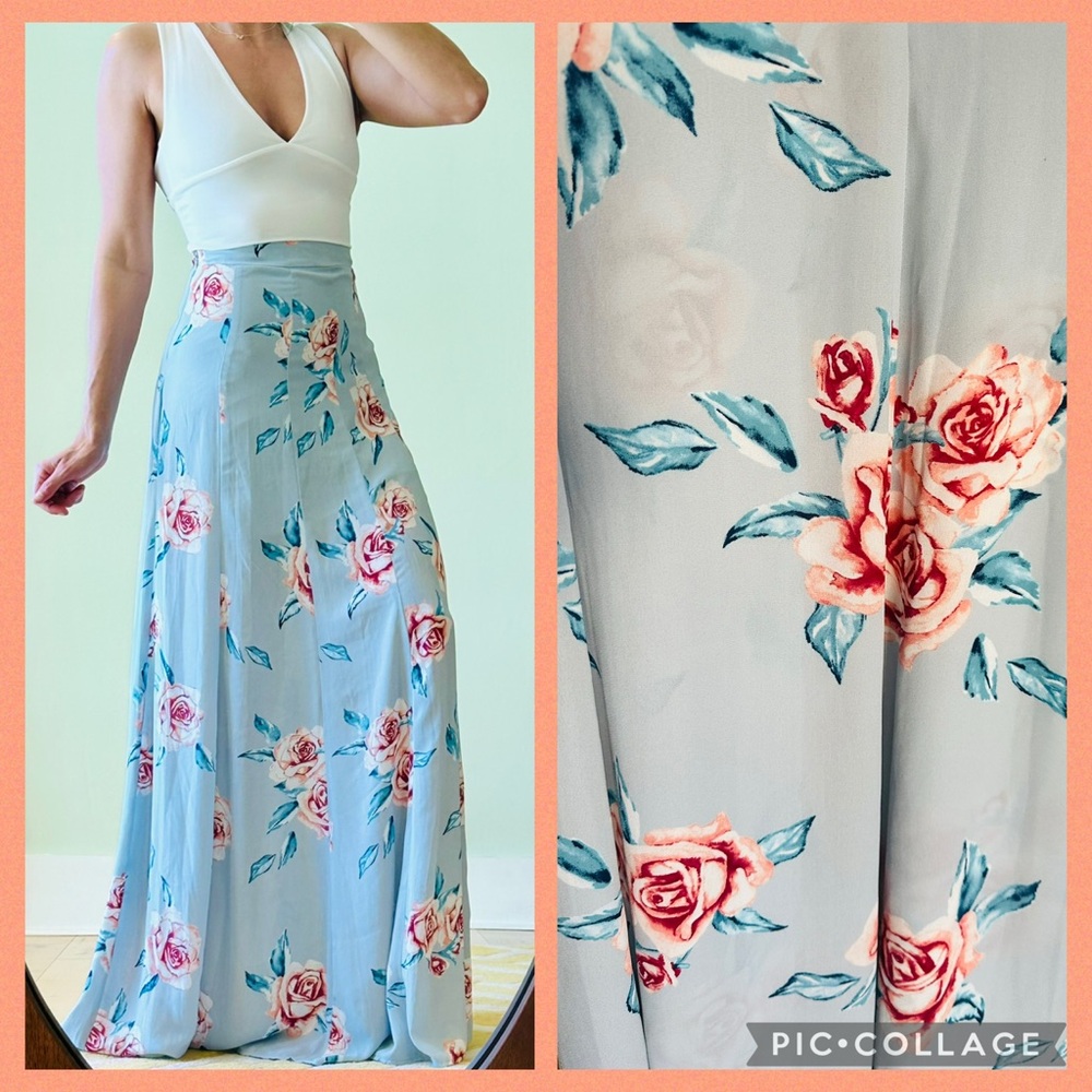 NWT Show Me Your Mumu Floral Maxi Skirt